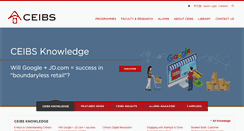 Desktop Screenshot of online.ceibs.edu